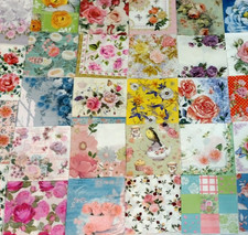 48 PCs LOVELY COLORFUL ROSES THEME Many Styles Napkins & Papers ~ Decoupage LOT  picture