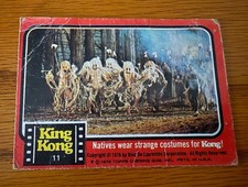 1976 Topps King Kong #11 Natives Wear Strange Costumes for Kong Vintage Card picture