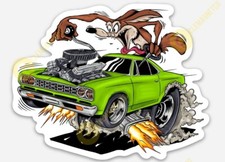 Muscle Car MAGNET - Ratfink Style Road Runner cartoon Show Rat Fink Odd Rods picture