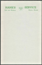 Vintage 1970s Sinclair Oil Gas Service Station Notepad Sheets Ottawa Kansas NOS picture