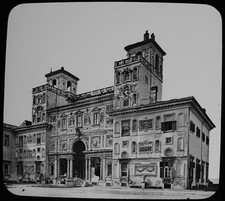 THE VILLA MEDICI ROME ITALY C1890 PHOTO Magic Lantern Slide picture