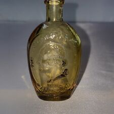 Vintage 3@ Wheaton Amber Glass Bottle George Washington picture