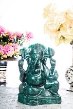 Handmade Green Aventurine Stone Ganesha  Spiritual Decor with Green Aventurine picture