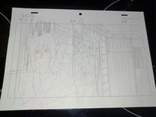 Hakuoki Japan Anime Layout Cel Sketch Set 2 Pages Shinsengumi Production Art picture