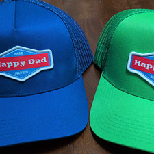 Happy Dad Mesh Trucker Hats Blue & Green (2 Separate Hats) picture