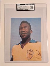 1970 Bergmann-Verlag Mexico '70 Postcard Series 2 Pelé #32 CGC AUTH Rare Vintage picture