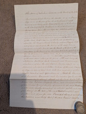 1828 Calligraphy Fakenham Lancaster Vincent Langley Elizabeth Campbell Indenture picture
