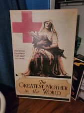 Original Marmot Hill 1918 WWI RED CROSS Poster Christmas Roll Call 60H X 40 L in picture