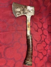 Vintage Estwing Hatchet w/ Stacked Leather Handle USA Made Camp Axe -- 9945 picture