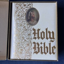 Vintage 1972 Holy Bible King James Riverside Sealed in Box Family Heirloom picture
