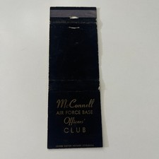McConnell Air Force Base Officer's Club Vintage Matchbook Cover SMB31-4 picture