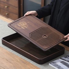 Natural Bamboo Tea Tray Drainage Chinese Kung Fu Tea Set Water Storage Drawer picture