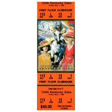 124th Kentucky Oaks Friday May 1 1998 Full Ticket First Floor Clubhouse SE4 picture