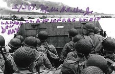 Mills Hobbs signed 4x6 photo WW II D-Day European Theater USA Rare COA LOOK picture