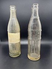Two Vintage Embossed Nehi Soda Bottles Sacramento Ca 1925 1940 Uncleaned 9.5” picture