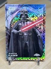 2026 Topps Chrome Star Wars DARTH VADER LOGOFRACTOR # /77 #176 picture