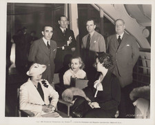 HOLLYWOOD CAROLE LOMBARD + DIR. WILLIAM HOWARD BEHIND SCENES 1936 DBW PHOTO 59 picture