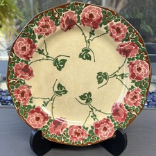 Antique Royal Doulton “Old Leeds Spray” 8.5 Inch Plates 1936 Set Of 2 picture