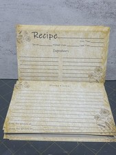 Vintage double sided Recipe Cards Approx 100 picture
