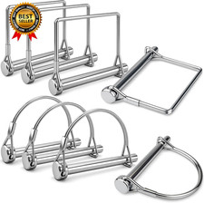 8 Pack Trailer Hitch Pin 1 4  23 4 Wire Lock Pin Silver... picture
