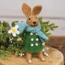 Easter Darling Daisy Bunny Felt Critter Spring Gift Home Decor Ornament Holiday picture