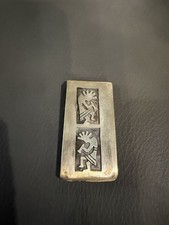 Native American Vintage Sterling Silver Money Clip picture
