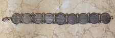 RARE WWI IMPERIAL RUSSIAN SILVER COIN BRACELET TSAR NICHOLAS II TRENCH ART 1914 picture