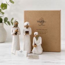 Three Wisemen Willow Tree Nativity Scene Figurines, sculpted hand-painted picture