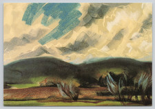 Postcard Hillside Parking Lot After Rain Taliesin Wisconsin Pastel Art Ling Po picture