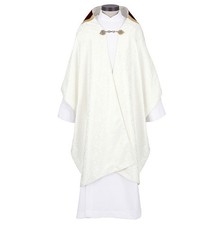 Veneto Collection Humeral Veil-Avignon Jacquard gold Lace Trim Church Apparel picture
