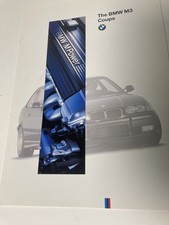 1994-1996 BMW M3 Coupe E36 Factory Sales Brochure Catalog M Power Original picture