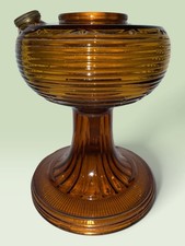 Aladdin Beehive Model B-82D Amber Beta Crystal Kerosene Lamp 1937-38 Side Fill picture