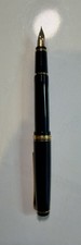 Pilot Falcon Fountain Pen, Black w/ Gold Accents, Soft Medium (M) 14K Nib picture