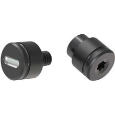 Flytanium Bugout White Tritium Black Finish Titanium Thumbstud Kit - FLY-1193BW picture
