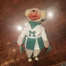 Vtg 80s 10” Showbiz Pizza Place Mitzi Mozzarella Cheerleader Figure Plush Doll picture