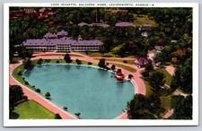 Lake Jeanette Soldiers Home Leavenworth Kansas Postcard PC265 picture