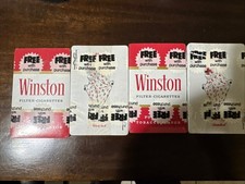 Vintage Lot 4 packs Winston Cig Playing Cards Rare picture