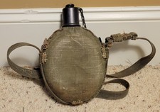 Vintage Original WWII Japanese Special Landing Forces Canteen W/ Strap Unit picture