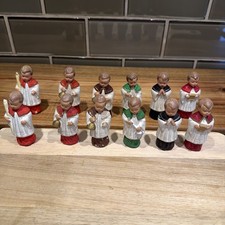 12 Choir Altar Boy Germany USZ Antique Figure Composition Paper Mache picture