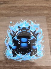 Pokémon Blastoise High Quality Waterproof Raised UV DTF Decal 3in picture