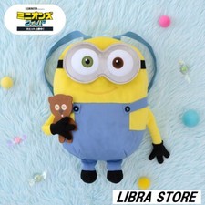 RARE Minions Bob with Tim Premium Plush doll Backpack from JAPAN picture
