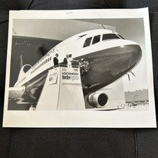 VINTAGE 70’S BRITISH AIRWAYS TRISTAR 500 ORIGINAL  MANUFACTURERS PHOTO LOCKHEED picture