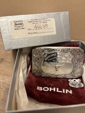 EDWARD H. BOHLIN 466SPS Sterling Silver 925 Trophy Buckle Made in USA picture
