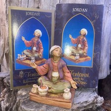 Nativity Fontanini Jordan, 2001 #241 Spice Merchant with Box & Card  Ships Free picture