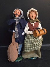 Byers Choice Traveler Man Woman Pair Signed Limited Edition 37/100 Artist Proof picture