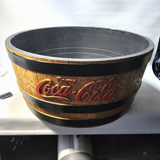 Vintage 12x24 Enjoy Coke Plastic Party Tub mead merchandising minor damage decor picture