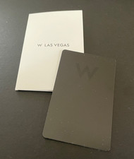 W Hotel Las Vegas Black Plastic Hotel Room Key Card picture