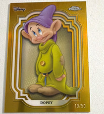 Topps 2024 Chrome Disney DOPEY Gold Refactor #12 10/50 picture