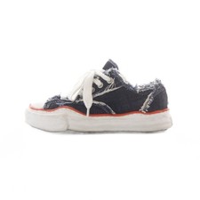 Maison MIHARA YASUHIRO Indigo Denim Sneakers Men 40 Low Cut 12oz Used (Ages 14+) picture