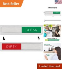 KitchenTour Dishwasher Magnet Clean Dirty Sign, Stainless Steel Clean Dirty M... picture